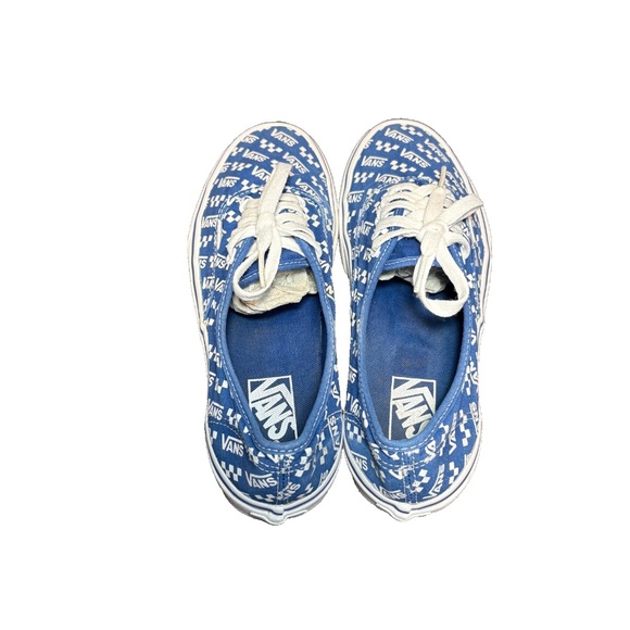Vans Authentic Logo Repeat Blue & White Men 7/ Women 8.5 -507452- Skater, Casual - Picture 7 of 10
